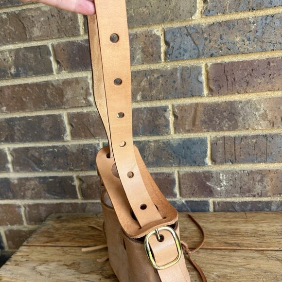 Dual Bottle Leather Wine Caddy Don Santiago Austin, TX - Picture 9 of 16